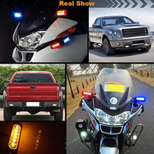 Load image into Gallery viewer, DC 12V-24V 2W 6LEDs SMD-2835 Lamps 17 Flash Patterns 3 Lines Car Flash Lamp Waterproof Car Truck Emergency Strobe Flash Warning Light, Cable Length: 90cm, 6LEDs