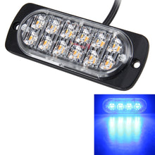 Load image into Gallery viewer, DC 12V-24V 2W 12LEDs SMD-2835 Lamps 17 Flash Patterns 3 Lines Car Flash Lamp Waterproof Car Truck Emergency Strobe Flash Warning Light, Cable Length: 90cm, 12LEDs