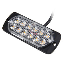 Load image into Gallery viewer, DC 12V-24V 2W 12LEDs SMD-2835 Lamps 17 Flash Patterns 3 Lines Car Flash Lamp Waterproof Car Truck Emergency Strobe Flash Warning Light, Cable Length: 90cm, 12LEDs