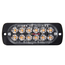 Load image into Gallery viewer, DC 12V-24V 2W 12LEDs SMD-2835 Lamps 17 Flash Patterns 3 Lines Car Flash Lamp Waterproof Car Truck Emergency Strobe Flash Warning Light, Cable Length: 90cm, 12LEDs