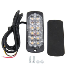 Load image into Gallery viewer, DC 12V-24V 2W 12LEDs SMD-2835 Lamps 17 Flash Patterns 3 Lines Car Flash Lamp Waterproof Car Truck Emergency Strobe Flash Warning Light, Cable Length: 90cm, 12LEDs