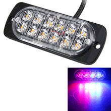 Load image into Gallery viewer, DC 12V-24V 2W 12LEDs SMD-2835 Lamps 17 Flash Patterns 3 Lines Car Flash Lamp Waterproof Car Truck Emergency Strobe Flash Warning Light, Cable Length: 90cm, 12LEDs