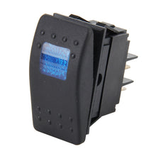 Load image into Gallery viewer, Car Truck Boat Switch Toggle Light Switch 4pin Waterproof 12/24V Bar Style Blue Toggle Reverse Rocker Rear Light Switch Car Auto Universal DIY 4 Pin Boat Cap OFF-ON Push Button with Indicator Light, Button 2