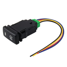Load image into Gallery viewer, Car Fog Light Lamp Indicator 5 PIN On and Off Button Switch Control 4 Cable Auto Car Fog Light 5 Pin Switch On-Off Button Switch for Toyota, Large Size: 6*2.8*1.7cm, With Cable