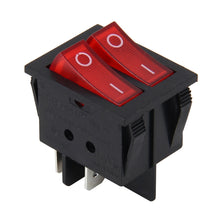 Load image into Gallery viewer, Car Truck Boat Switch Toggle Light Switch 4pin Waterproof 12/24V Car Auto Universal DIY 4 Pin Double Control Switch OFF-ON Push Button, Button 1