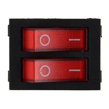 Load image into Gallery viewer, Car Truck Boat Switch Toggle Light Switch 4pin Waterproof 12/24V Car Auto Universal DIY 4 Pin Double Control Switch OFF-ON Push Button, Button 1