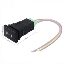 Load image into Gallery viewer, Car Fog Light Lamp Indicator 5 PIN On and Off Button Switch Control Auto Car Fog Light 5 Pin Switch On-Off Button Switch for Toyota, Small Size: 5*2.2*1.7cm, Without Cable