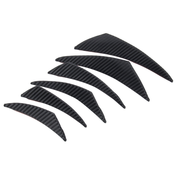6 PCS/Set Universal Car Plastic Anti-collision Sticker Car Anti-Collision Bar Automatic Anti-collision Strip Bumper Protector Universal Car Sticker Door Side Protection Rim Guard, Anti-collision Strip Bumper