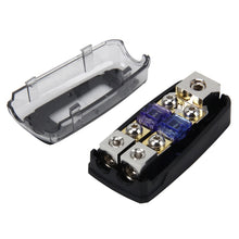 Load image into Gallery viewer, Car Stereo Car Audio Fuse Holder Insurance 60A Car Audio Fuse Holder 1 in 2 Ways Car Auto Fuse Holder Blade Fuse Holder for Car Audio, Audio Fuse Holder