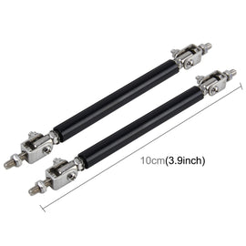 2 PCS Car Modification Large Surrounded By The Rod Telescopic Lever Front and Rear Bars Fixed Front Lip Back Shovel Adjustable Small Rod, Length: 10cm, Length: 10cm