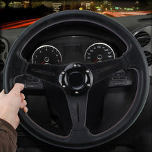 Load image into Gallery viewer, 35cm PU Racing Sport Hand Wheel Car Modified Steering Wheel