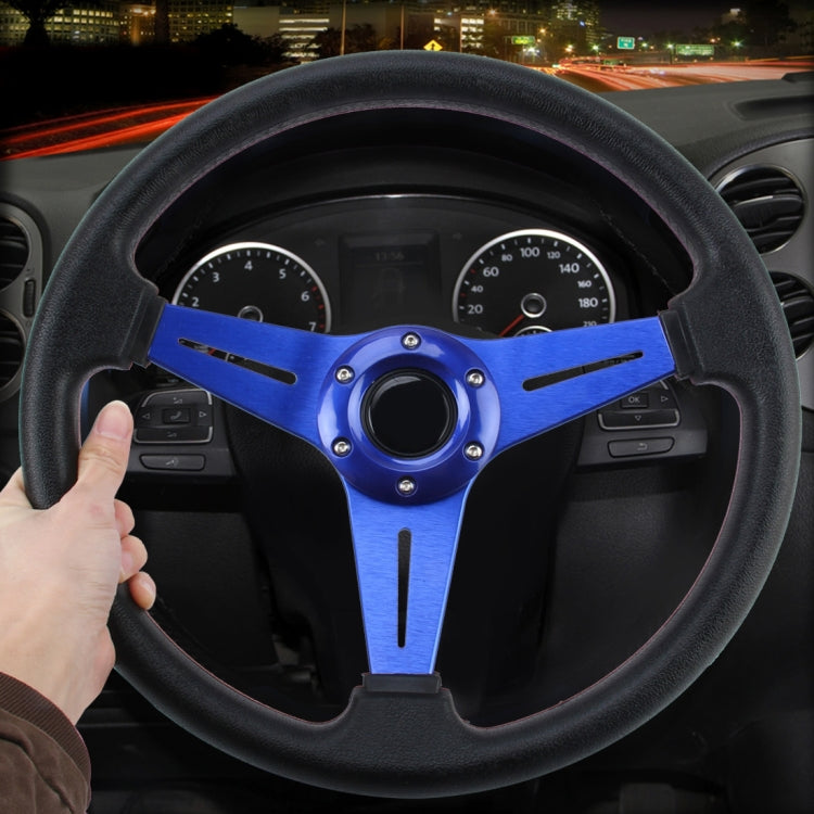 35cm PU Racing Sport Hand Wheel Car Modified Steering Wheel