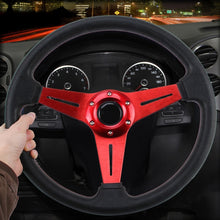 Load image into Gallery viewer, 35cm PU Racing Sport Hand Wheel Car Modified Steering Wheel