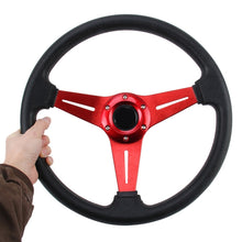 Load image into Gallery viewer, 35cm PU Racing Sport Hand Wheel Car Modified Steering Wheel