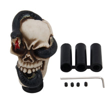 Load image into Gallery viewer, Universal Skull Car Gear Shift Knob Modified Car Gear Shift Knob Auto Transmission Shift Lever Knob Resin Gear Knobs, Skull Head Shape 10, Skull Head Shape 9, Skull Head Shape 8, Skull Head Shape 7, Skull Head Shape 6