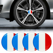Load image into Gallery viewer, 4 PCS Car-Styling France Flag Pattern Metal Wheel Hub Decorative Sticker, Diameter: 5.8cm, France Flag