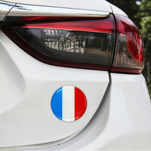 Load image into Gallery viewer, 4 PCS Car-Styling France Flag Pattern Metal Wheel Hub Decorative Sticker, Diameter: 5.8cm, France Flag