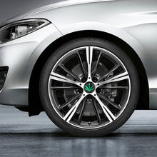 Load image into Gallery viewer, 4 PCS Car-Styling Green Leaves Pattern Metal Wheel Hub Decorative Sticker, Diameter: 5.8cm, Green Leaves