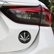 Load image into Gallery viewer, 4 PCS Car-Styling Silver Leaves Pattern Metal Wheel Hub Decorative Sticker, Diameter: 5.8cm, Silver Leaves