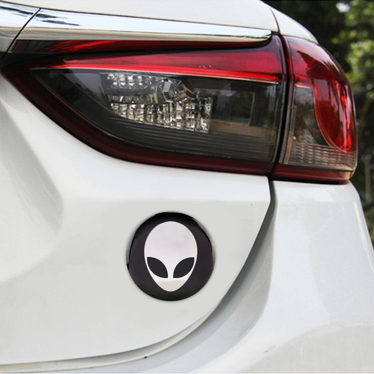 4 PCS Car-Styling Alien Pattern Metal Wheel Hub Decorative Sticker, Diameter: 5.8cm, Alien Pattern