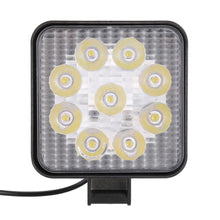 Load image into Gallery viewer, DC 10-30V 27W 2500LM 6000K Waterproof Vehicle Car Boat Marine External Work Lights Emergency Lights 30 Degrees Adjustable Spot Light LED Car Bulbs with 9 Intense Wafer LED Lights, Spot Light+27W