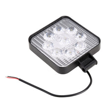 Load image into Gallery viewer, DC 10-30V 27W 2500LM 6000K Waterproof Vehicle Car Boat Marine External Work Lights Emergency Lights 30 Degrees Adjustable Spot Light LED Car Bulbs with 9 Intense Wafer LED Lights, Spot Light+27W