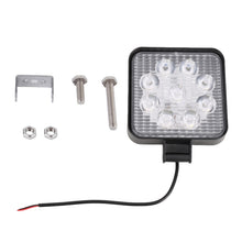 Load image into Gallery viewer, DC 10-30V 27W 2500LM 6000K Waterproof Vehicle Car Boat Marine External Work Lights Emergency Lights 30 Degrees Adjustable Spot Light LED Car Bulbs with 9 Intense Wafer LED Lights, Spot Light+27W