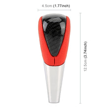Load image into Gallery viewer, Universal High Carbon Fiber Texture Leather Hole Pattern Car Gear Shift Knob Modified Shifter Lever Knob, CMS3610A, CMS3610B, CMS3610C, CMS3610D