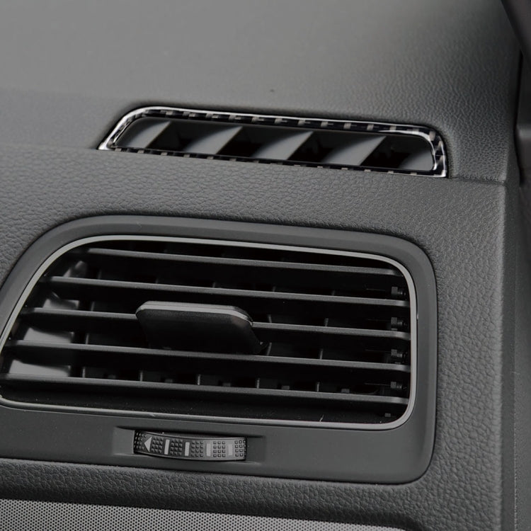 Car Carbon Fiber Air Outlet  Decorative Sticker for Volkswagen Golf 7 2013-2017, Left Drive, Air Outlet