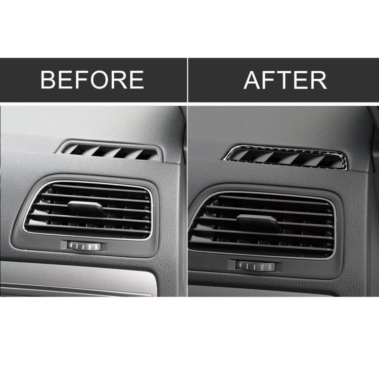 Car Carbon Fiber Air Outlet  Decorative Sticker for Volkswagen Golf 7 2013-2017, Left Drive, Air Outlet