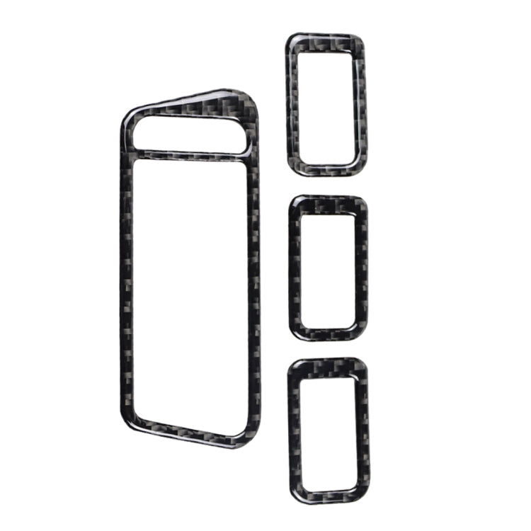 Car Carbon Fiber Window Lift Panel Decorative Sticker for Volkswagen Golf 7 2013-2017, Left Drive, Window Lift Panel