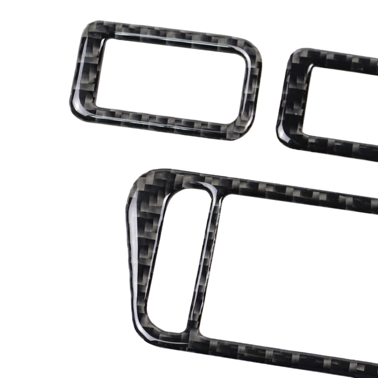 Car Carbon Fiber Window Lift Panel Decorative Sticker for Volkswagen Golf 7 2013-2017, Left Drive, Window Lift Panel