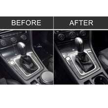 Load image into Gallery viewer, Car Carbon Fiber Gear Position Panel Frame Decorative Sticker for Volkswagen Golf 7 2013-2017, with Hole and Start and Stop, Left Drive, Gear Position Panel