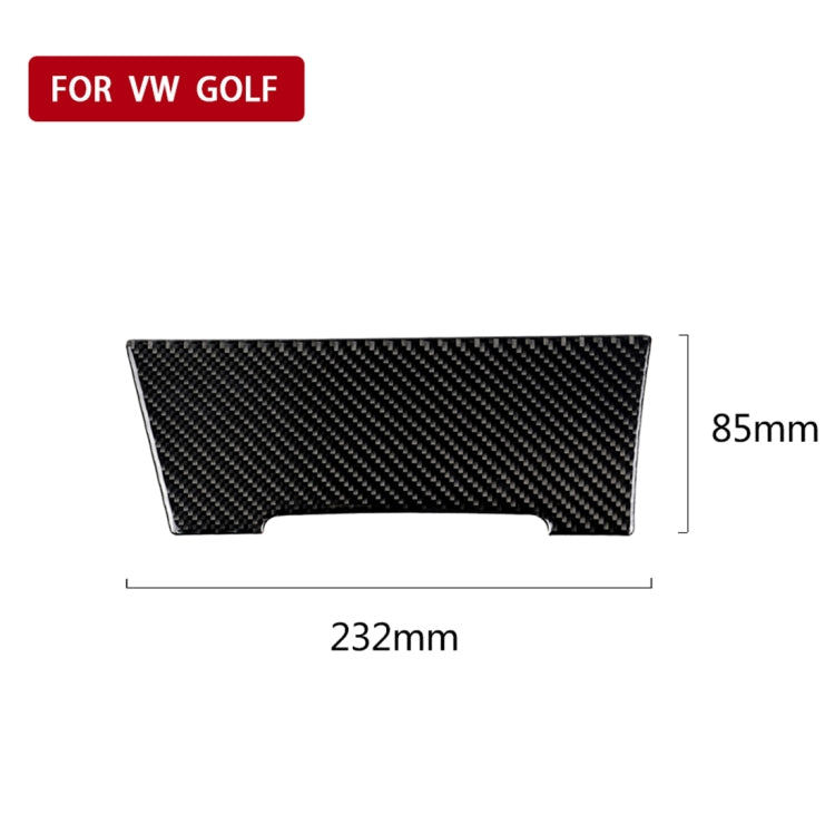 Car Carbon Fiber Cigarette Lighter Decorative Sticker for Volkswagen Golf 7 2013-2017, Cigarette Lighter