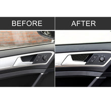Load image into Gallery viewer, Car Carbon Fiber Door Inner Handle Wrist Panel Decorative Sticker for Volkswagen Golf 7 2013-2017, Door Inner Handle Wrist