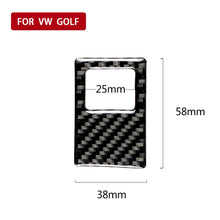 Load image into Gallery viewer, Car Carbon Fiber Emergency Light Frame Decorative Sticker for Volkswagen Golf 7 2013-2017, Left Drive, Emergency Light Frame