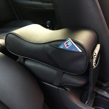 Load image into Gallery viewer, Universal Car PU Leather and Memory Foam Wrapped Armrest Box Car Armrest Box Mat with Phone Holder Storage Bag &amp; Card Slot, with Card Slot (Black), with Card Slot (Black Red), with Card Slot (Beige), with Card Slot (Brown)