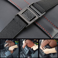 Load image into Gallery viewer, Universal Car PU Leather and Memory Foam Wrapped Armrest Box Car Armrest Box Mat with Phone Holder Storage Bag &amp; Card Slot, with Card Slot (Black), with Card Slot (Black Red), with Card Slot (Beige), with Card Slot (Brown)