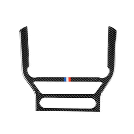 Car USA Color Carbon Fiber CD Panel Decorative Sticker for Ford Mustang 2015-2017, CD Panel