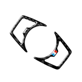 2 PCS Car USA Color Carbon Fiber Headlight Frame Decorative Sticker for Ford Mustang 2015-2017, Headlight Frame