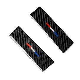 2 PCS Car USA Color Carbon Fiber Central Control Decorative Sticker for Ford Mustang 2015-2017, Central Control
