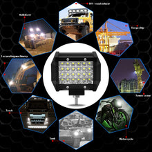 Load image into Gallery viewer, 4 inch 18W 1800LM 4 Row LED Strip Light Working Refit Off-road Vehicle Lamp Roof Strip Light, 4 inch 72W