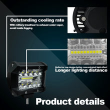 Load image into Gallery viewer, 4 inch 15W 1500LM LED Strip Lamp Working Refit Off-road Vehicle Light Roof Strip Light, 4 inch 60W