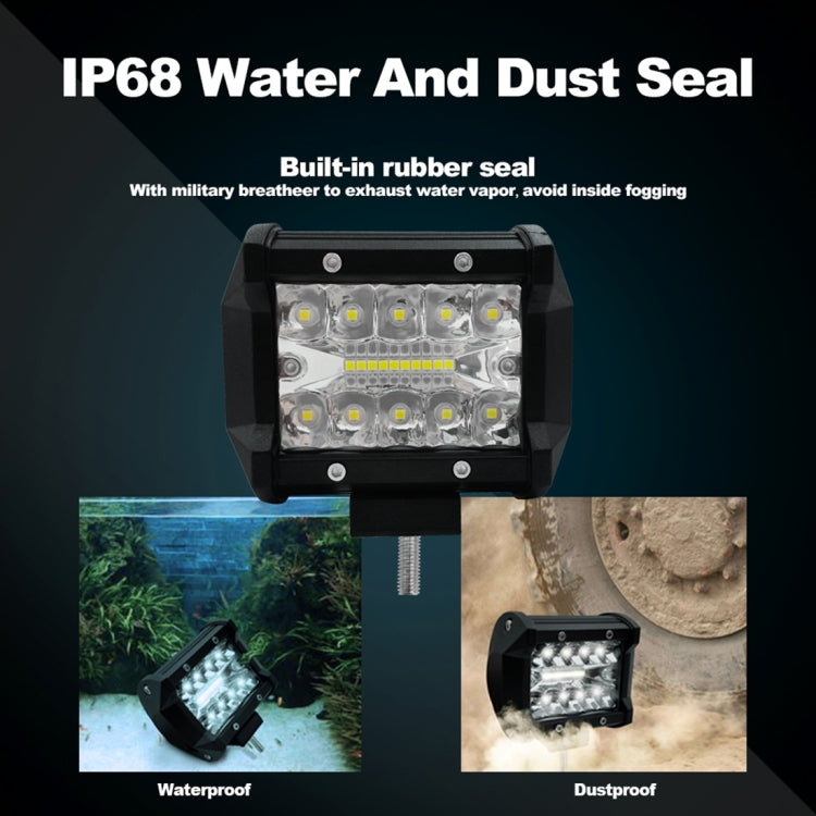 4 inch 15W 1500LM LED Strip Lamp Working Refit Off-road Vehicle Light Roof Strip Light, 4 inch 60W