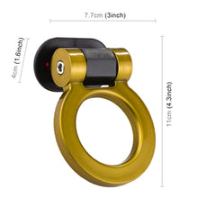 Load image into Gallery viewer, Car Truck Bumper Round Tow Hook Ring Adhesive Decal Sticker Exterior Decoration