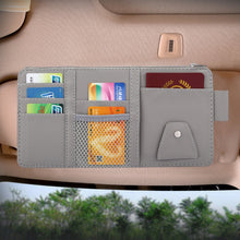 Load image into Gallery viewer, Car Sun Visor Board Paper Tissue Box CD Case Zipper Holder Card Bag Organizer, with Zipper  (Black), with Zipper, with Zipper (Yellow)