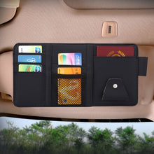 Load image into Gallery viewer, Universal Car Sun Visor Board Paper Tissue Box CD Storage Case Holder Card Bag Organizer, without Zipper  (Black), without Zipper (Yellow)