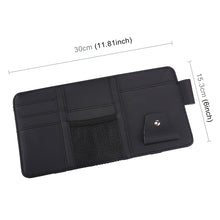 Load image into Gallery viewer, Universal Car Sun Visor Board Paper Tissue Box CD Storage Case Holder Card Bag Organizer, without Zipper  (Black), without Zipper (Yellow)