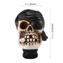 Load image into Gallery viewer, Pirate Skull Shaped Universal Vehicle Car Shifter Cover Manual Automatic Gear Shift Knob, Pirate Skull(Black), Pirate Skull(Red), Pirate Skull(White)
