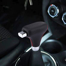 Load image into Gallery viewer, Universal Vehicle Car Black Leather Shifter Cover Manual Automatic Gear Shift Knob, Black Leather Shifter Cover